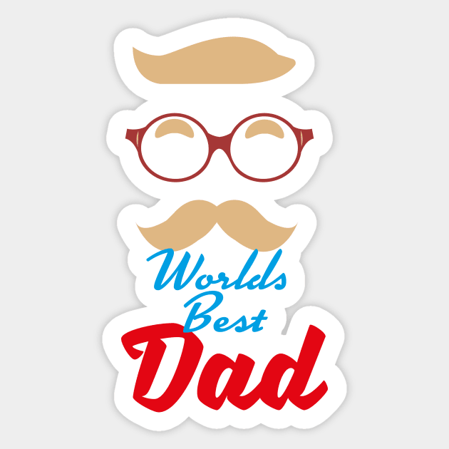 Worlds Best Dad Sticker by nickemporium1